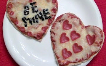 Valentin napi pizza!